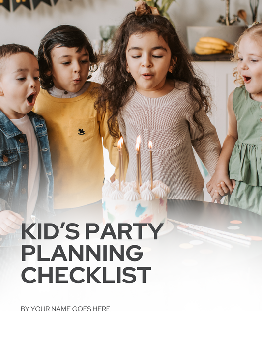 Kids Party Planning Checklist