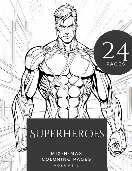 "Superheroes Coloring Book"
